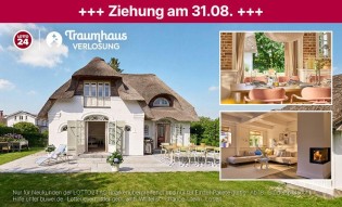 Lotto24: ein 1,9 Mio. € Traumhaus auf Amrum + 50.000 € in bar nur bis zum 30.08.26 - 16 Lose zum halben Preis für 5€ statt 10€