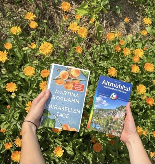 Michael Müller Verlag - 3 Buchpakete bestehend aus dem Roman »Mirabellentage« von Martina Bogdahn und aus dem Reiseführer »Altmühltal & Fränkisches Seenland« von Andreas Haller, 2. Auflage 2026