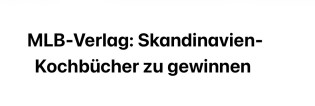 MLB Verlag - 3 x 1 Buch: „Skandinavien. Das Kochbuch“