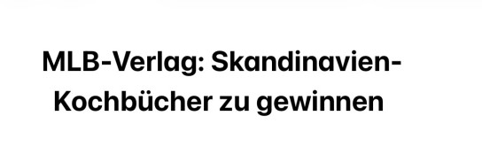 MLB Verlag - 3 x 1 Buch: „Skandinavien. Das Kochbuch“