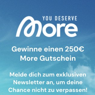 More Nutrition - Einen 250€ More Gutschein für den Onlineshop