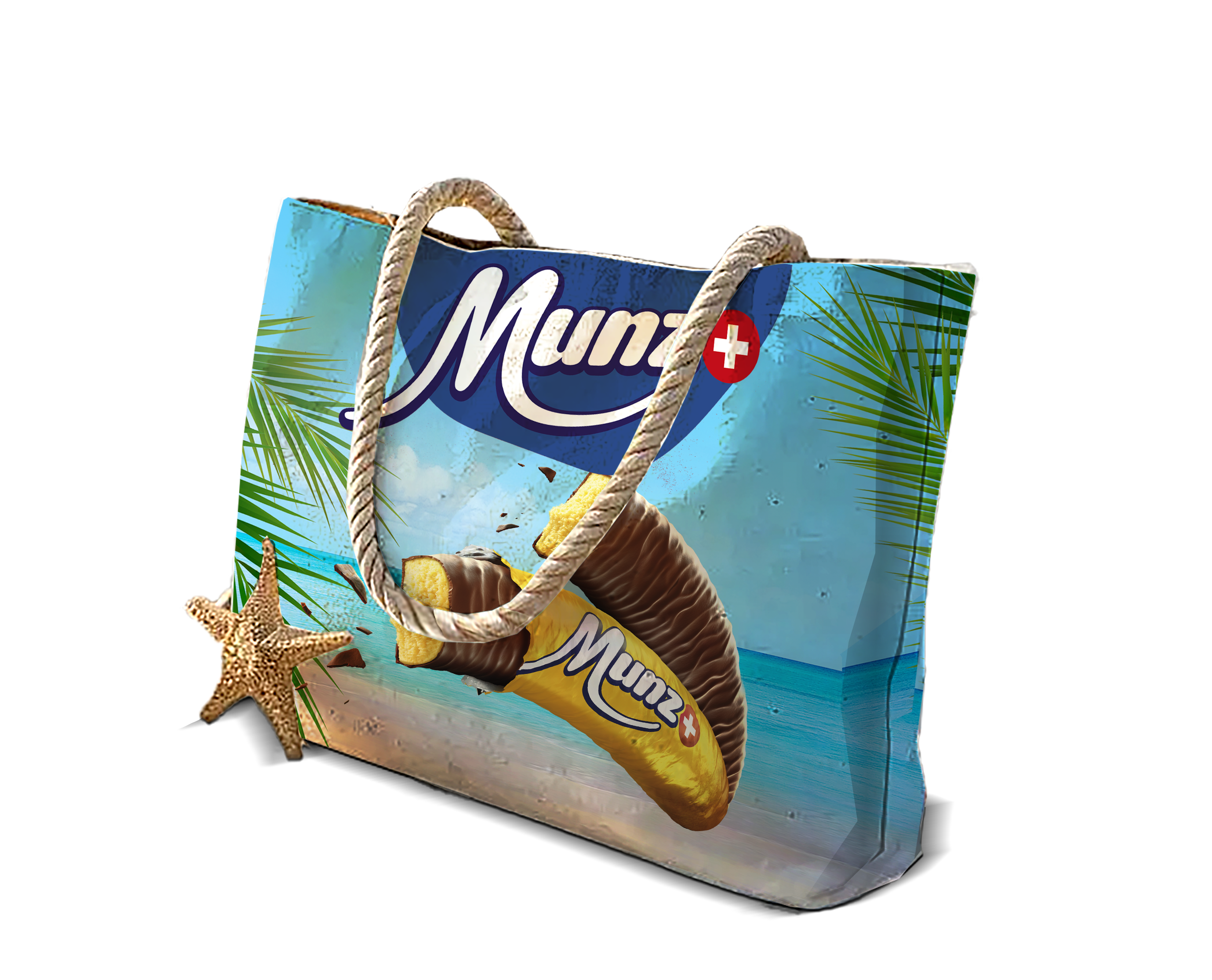 Munz - 1 von 500 Strandttaschen im Karibikdesign