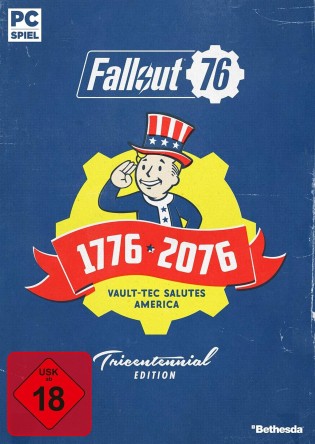 NextGenGamersnet - Ein Fan-Paket: die Fallout 76 Tricentennial Edition für den PC, ein Fallout-76-Posterset, das offizielle Fallout-Kochbuch, eine Fallout-Kaffee-Chocolate-Candy-Bar sowie ein Vault-Boy-Kissen
