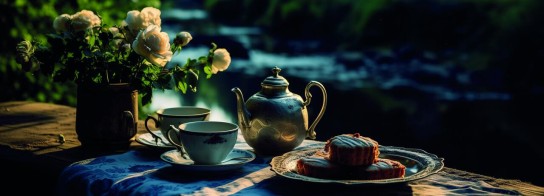 Piper Verlag - Ein britischer Nachmittagstee-Geschenkkorb mit Scones, Gebäck und Yorkshire Tea