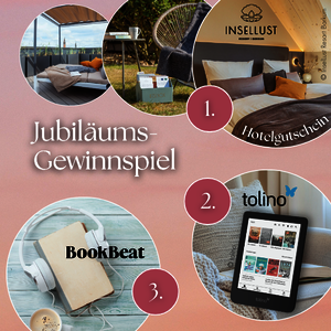 Piper Verlag - Hotelaufenthalt von 11.–14. März 2027 im arthotel bakke, Tolino Shine color, BookBeat Basis-Abo für 12 Monate