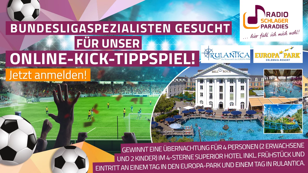 Radio Schlagerparadies - 1 Übernachtung für 4 Personen im Europa-Park im 4*S Hotel mit Frühstück + Wasserwelt Rulantica, Tickets
