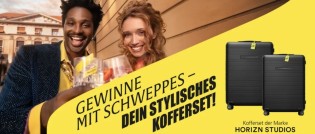 Schweppes - 1x Kofferset bestehend aus den Modellen "H5 Essential All Black" und "H7 Essential All Black" der Marke Horizn Studios