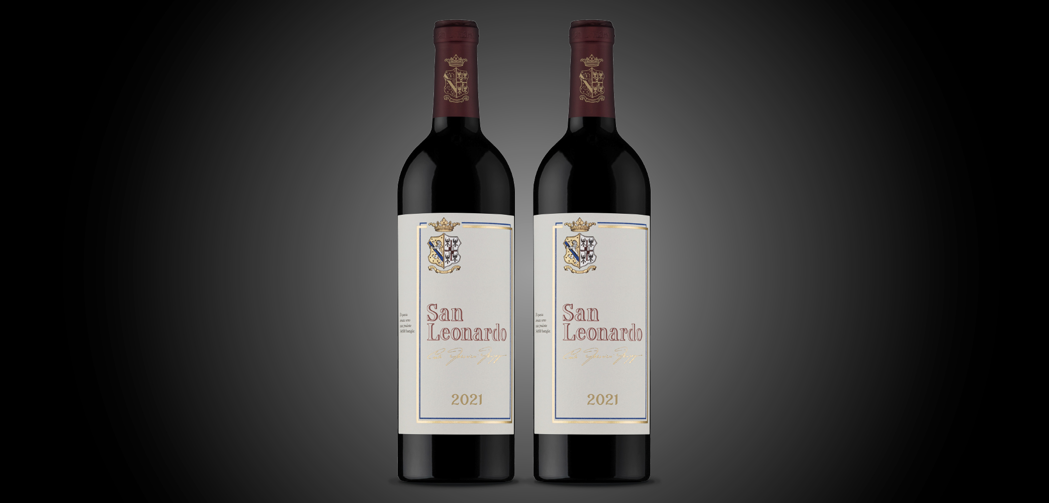 VINUM - 2 signierte Flaschen San Leonardo 2021 von der Winzerlegende Marchese Carlo Guerrieri Gonzaga