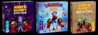 b-crown - 1 x Fanpaket zum Kinofilm "Arnie & Barney – Retten das Wasser": Hörspiel von EUROPA + Spiele-Bundle von HABA (Drop or Stop | Würfelkönig | Hypno Vision)