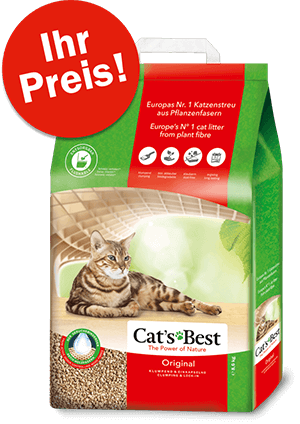 CatsBest - Jeden Monat werden -  1x 8,6kg pflanzliche Katzenstreu - verlost