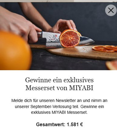Dalivo - Ein exklusives Messerset von MIYABI im Gesamtwert von 1.581 €