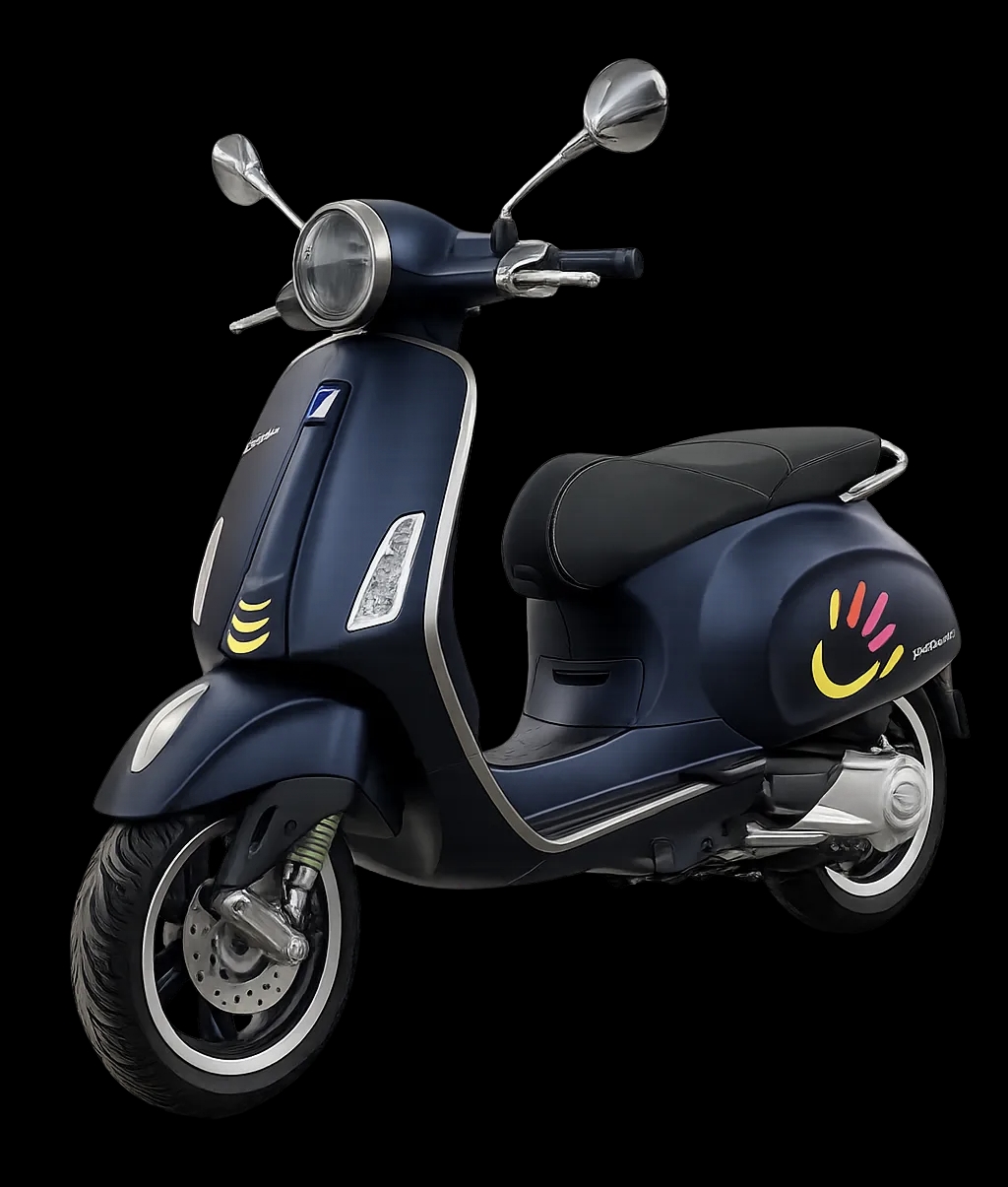 Deutsche Fernsehlotterie - Eine Vespa Primavera Tech 50 plus 3x 1 Jahres‑LOS der Deutschen Fernsehlotterie