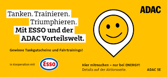 Energy NRJ - 200x1 Esso Tankgutschein im Wert von je 50€, 20 x1 ADAC Fahrsicherheitstraining, 1x ADAC Pkw-Intensiv-Training mit bis zu 12 Personen