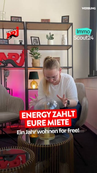 Energy NRJ - 3x 1 Jahresmiete ohne Nebenkosten in deinem individuellem  Betrag  als Geldüberweisung