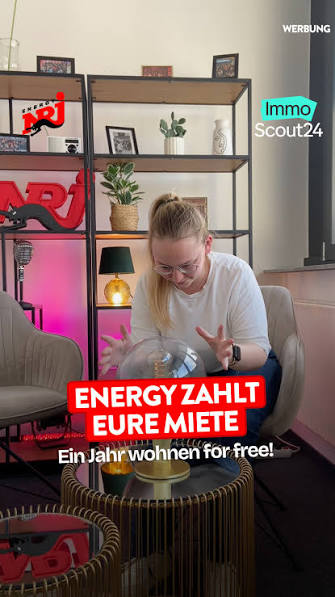 Energy NRJ - 3x 1 Jahresmiete ohne Nebenkosten in deinem individuellem  Betrag  als Geldüberweisung