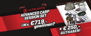 fischdeal.de - Ultimate Advanced Carp Session Set i.W.v. €719,- + €250,- Fischdeal Guthaben