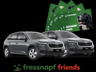 Fressnapf - Einen von 2 Škoda Kamiq oder einen von 200 × 100 € Fressnapf Gutscheinen (Friends Mitglieder)