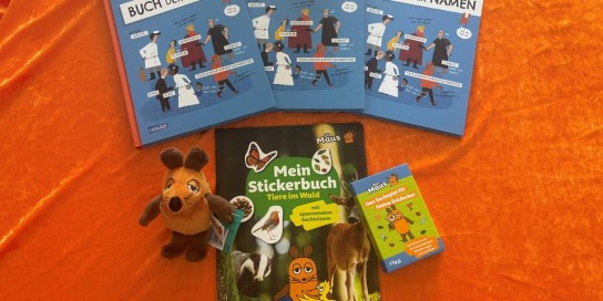 GNZ - verschiedene Gewinne zu „Die Maus“ - Buch, Spiel, Plüschtier, Stickerbuch