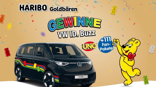 Haribo - 1x1 VW ID Buzz und 111x1 Uno Fan Paket (Produktkauf)