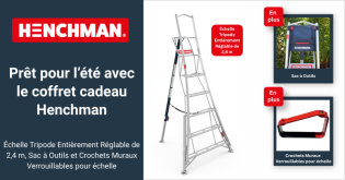 Henchman - 1 x Henchman ATTP All Terrain Teleskop-Plattform - 3 Stufen (Apfelpflück-Plattformleiter* im Wert von 1.299 €)