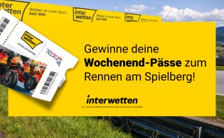 Interwetten: 1 x 2 Wochenend-Pässe mit Tribünenplätzen für das MotoGP-Rennwochenende in Spielberg (Österreich)