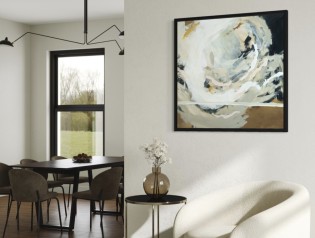 Laura Just Art - Individuell angefertigtes abstraktes Kunstwerk auf Leinwand, max. 80 × 80 cm