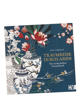 lila-Land - 3 x Malbuch „Traumreise durch Asien“ —-3 x Kochbuch „Easy Air Fryer“ von Jamie Oliver