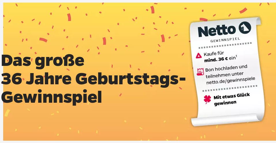 Netto - 1 x E-Bike von Eleglide | 1 x Staubsauger von Dyson | 1 x Gutschein im Wert von 360 Euro für Netto | 1 x Toniebox | 1 x Kaffeeemaschine von DeLonghi (Produktkauf)