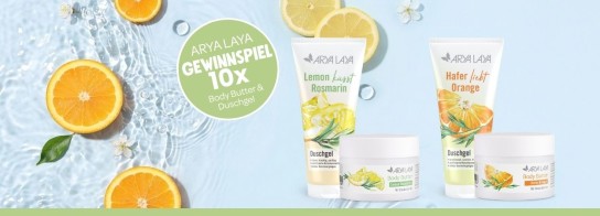Reformhaus - 5 x ARYA LAYA Pflegeset Hafer-Orange, 5 x ARYA LAYA Pflegeset Lemon-Rosmarin