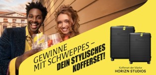 Schweppes - 1x Kofferset bestehend aus den Modellen "H5 Essential All Black" und "H7 Essential All Black" der Marke Horizn Studios