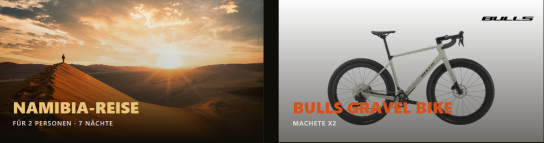 SOKRATIV - Ein BULLS Gravel Bike Machete X2 sowie eine 7-tägige Reise für zwei Personen nach Namibia inkl. Condor Direktflug, Übernachtungen in Gondwana Lodges und Bike-Erlebnissen