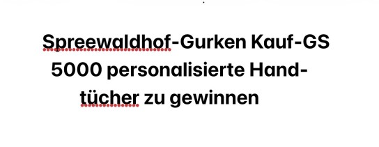 Spreewaldhof - 5000 x 1 personalisiertes „Gurki-Handtuch“