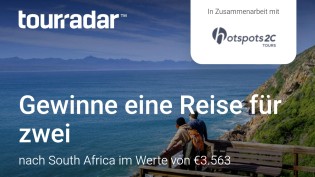 tourradar.de - Eine Reise für zwei nach Südafrika im Wert von € 3.563