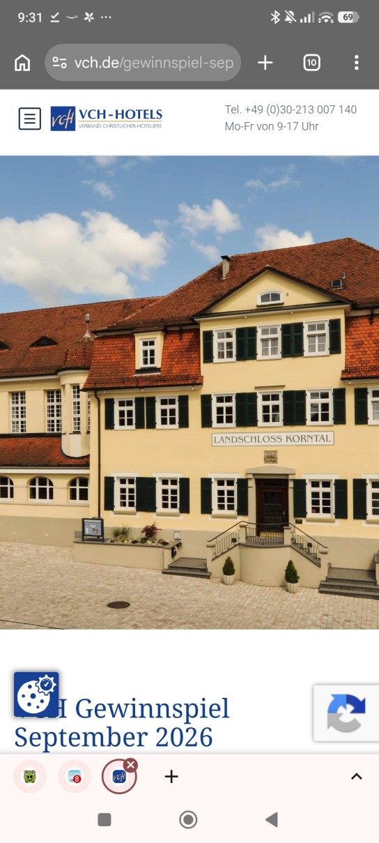 VCH-Hotels - 2 Übernachtungen im Komfortzimmer für 2 Personen im VCH-Hotel Landschloss Korntal