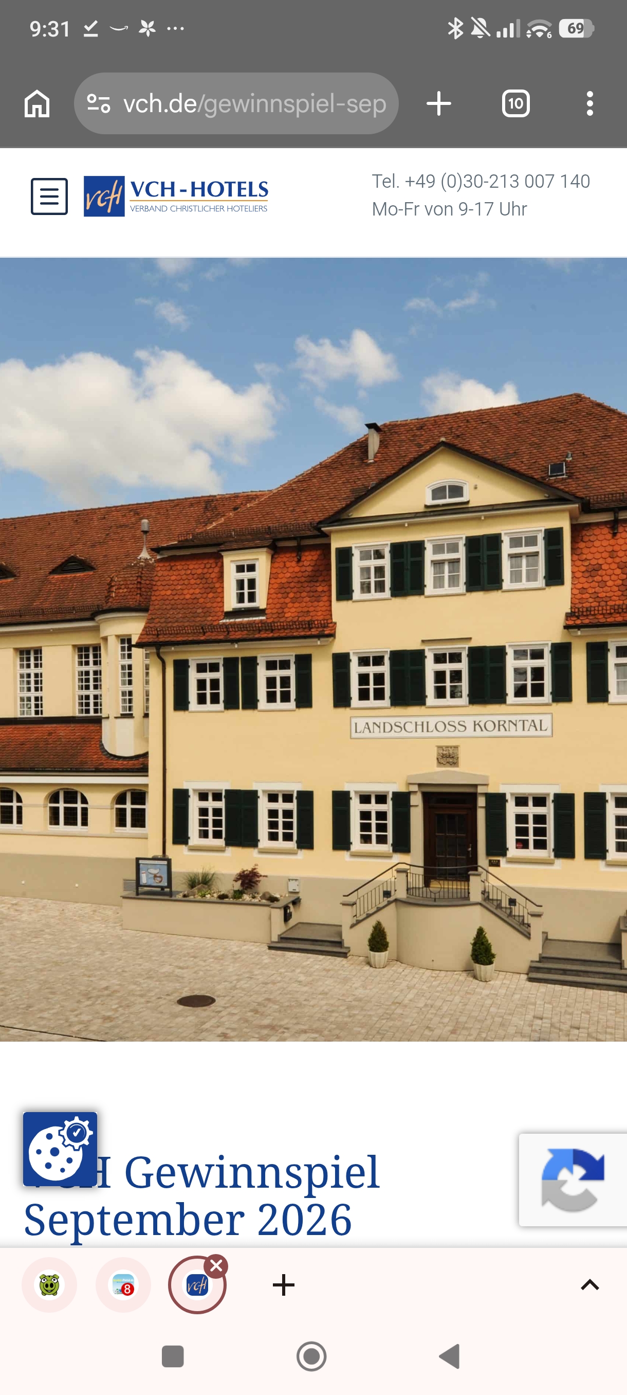VCH-Hotels - 2 Übernachtungen im Komfortzimmer für 2 Personen im VCH-Hotel Landschloss Korntal
