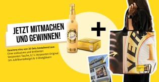 VERPOORTEN - 30 exklusive VERPOORTEN Pakete, bestehend aus: 1 x Upcycling-Tasche aus unserem Fassadenplakat 1 x 0,7 l VERPOORTEN Original im goldenen Jubiläumsdesign 1 x 6 VERPOORTEN Shotgläser