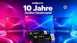 waipu.tv - Entertainment-Preise - 3x1 Fernseher von LG o. Samsung o. Hisense, 1 Entertainment-Set mit 3 TV Geräten von JVC o.  Sharp  9.999 x 10 Ausgaben der TV DIGITAL Zeitschrift