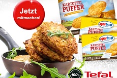 agrarfrost: 5 x 1 TEFAL Resource Pfanne & Agrarfrost Kartoffelpuffer werden verlost