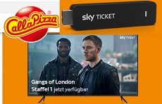 Call a Pizza: ein Samsung TV & 30 x Sky Ticket TV Sticks werden verlost!