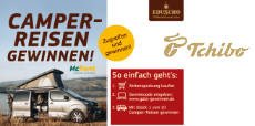 Tchibo: 10 x eine Campervan-Reise inkl. Taschengeld von 1.000 € Tchibo: 10 x eine Campervan-Reise inkl. Taschengeld von 1.000 €