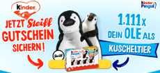 kinder Pingui: 1.111 x ein 70 cm Ole Kuscheltier-Pinguin von Steiff kinder Pingui: 1.111 x ein 70 cm Ole Kuscheltier-Pinguin von Steiff