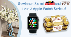 Ferrero: Gewinne 1 von 2 Apple Watch Series 6 Ferrero: Gewinne 1 von 2 Apple Watch Series 6