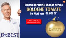 Dr.BEST: eine goldene Tomate im Wert von 50.000 € Dr.BEST: eine goldene Tomate im Wert von 50.000 €