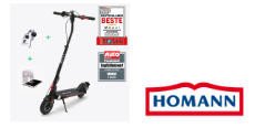 Homann: monatlich 2 x Moovi E-Scooter im Gesamtwert von 1.700 € Homann: monatlich 2 x Moovi E-Scooter im Gesamtwert von 1.700 €