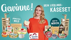 ich liebe Käse: 6 x ein Käsepaket inkl. Käsemesser zu gewinnen!