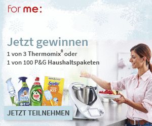 Procter & Gamble: 3 Vorwerk Thermomix® TM6 & 100 Haushaltspakete
