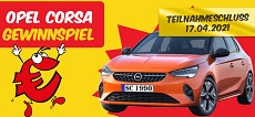 SCONTO: ein Opel Corsa im Wert von 25.000 € wird verlost!