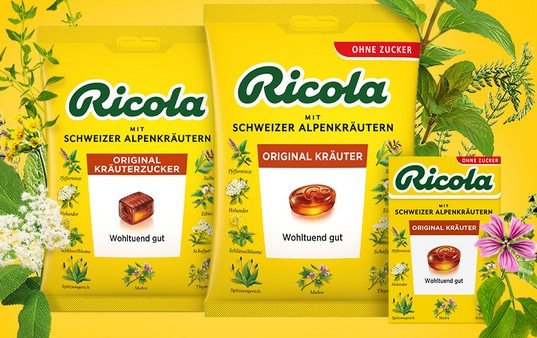 Ricola Kräuterbonbons: zufrieden oder Geld zurück Ricola Kräuterbonbons: zufrieden oder Geld zurück