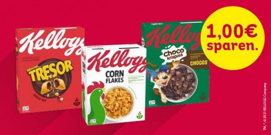 Kellogs Produkte mit 1 € Cashback Kellogs Produkte mit 1 € Cashback