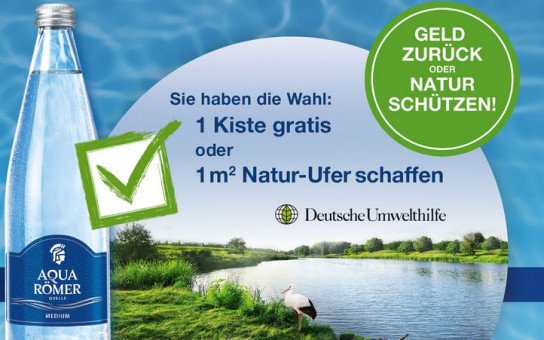 AQUA RÖMER QUELLE Glas Kiste gratis testen AQUA RÖMER QUELLE Glas Kiste gratis testen